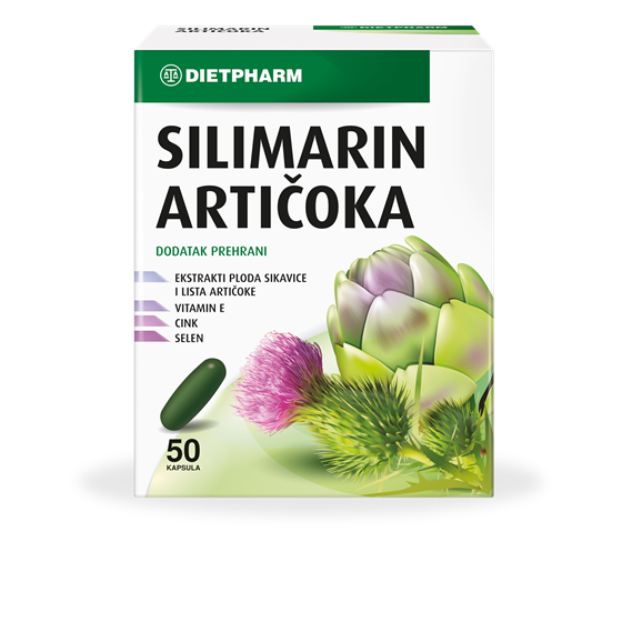 SILIMARIN ARTIČOKA KAPSULE 50 KOM