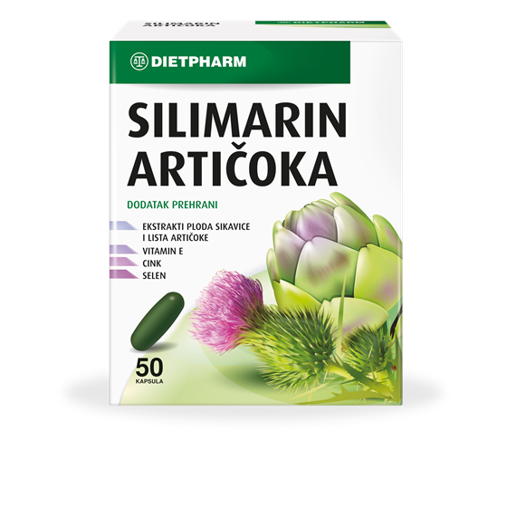 SILIMARIN ARTIČOKA KAPSULE  50 KOM     