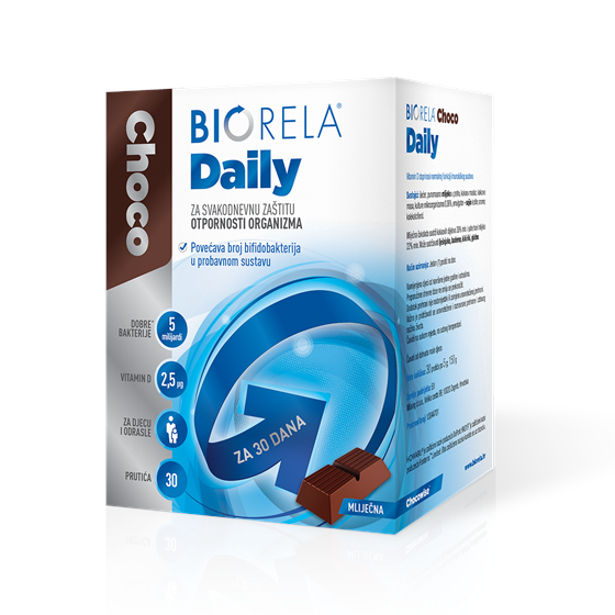 BIORELA CHOCO DAILY ČOKOLADA 30 KOM