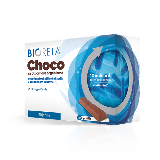 BIORELA CHOCO 50 MG A 10 ČOKOLADICA