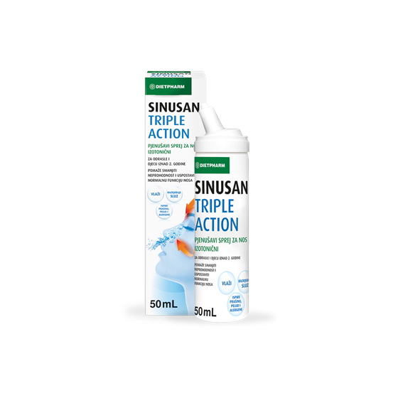 SINUSAN TRIPLE ACTION PJENUŠAVI SPREJ ZA NOS