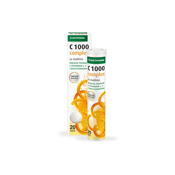 C 1000 COMPLEX ŠUMEĆE TABLETE A 20 KOM