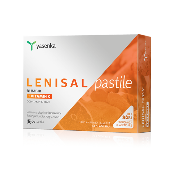 YASENKA LENISAL ĐUMBIR +VIT C PASTILE