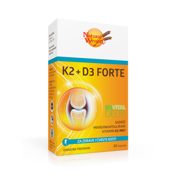 NW K2+D3 FORTE KAPSULE A 20 KOM