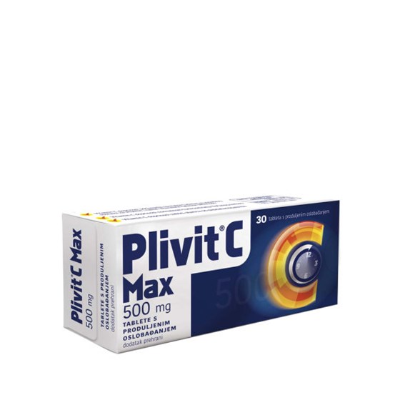 PLIVIT C MAX 30*500 MG PRODUŽENO DJELOVANJE       