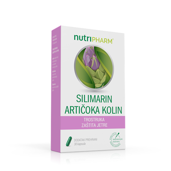 NUTRIPHARM SILIMARIN ARTIČOKA KOLIN     