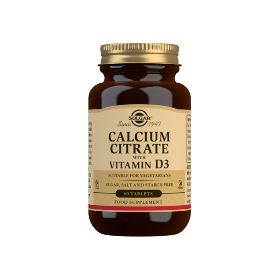 SOLGAR CA-CITRAT +VIT D TBL. A 60 KOM