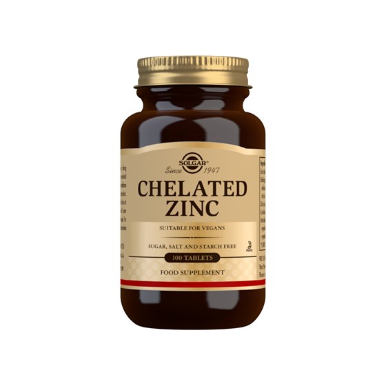 SOLGAR ZINC CHELATED TBL A 100