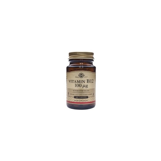 SOLGAR VITAMIN B12 100 MCG TBL A 100