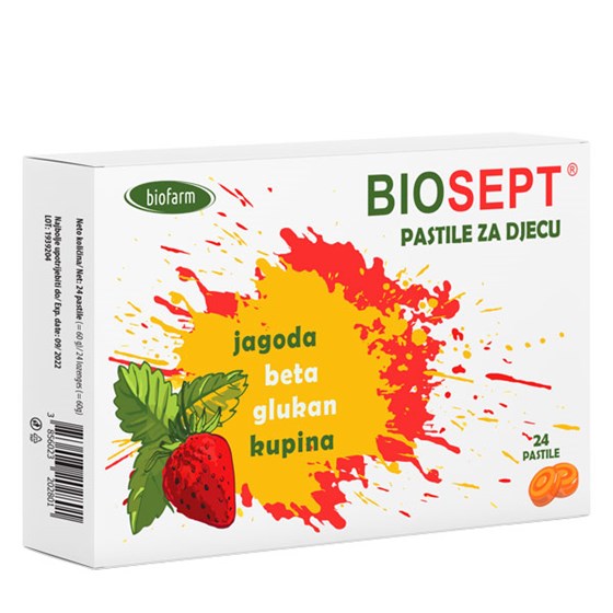 BIOFARM PASTILE DJEČJE BETA GLUKAN 24 KOM