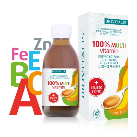 BIOVITALIS 100% MULTIVITAMIN A 200 ML
