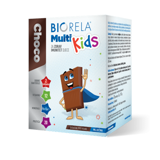 BIORELA CHOCO IMMUNO KIDS 20 PRUTIĆA