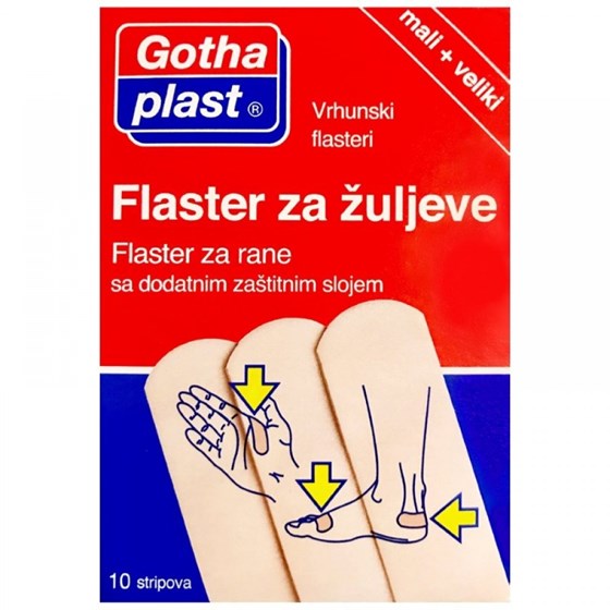 GOTHAPLAST FLASTER ZA ŽULJEVE 2 VELIČINE 10 KOM
