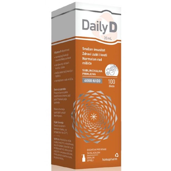 HAMA DAILY D 4000 IU ORAL SPREJ 20 ML