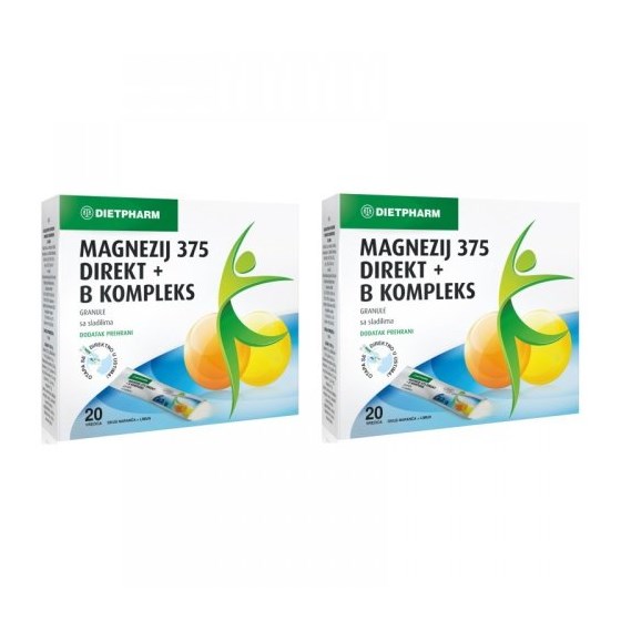 MAGNEZIJ 375 DIREKT+ B KOMPLEKS DUPLO PAKIRANJE 