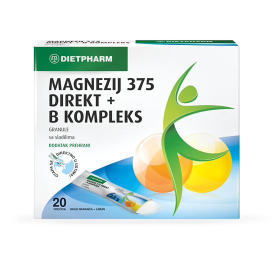 MAGNEZIJ 375 DIREKT+B KOMPLEKS GRANULE 20 KOMADA