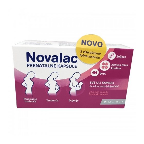 NOVALAC PRENATALNE KAPSULE A 30 NOVO