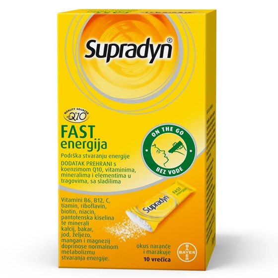 SUPRADYN FAST ENERGIJA VREĆICE  10  KOM     