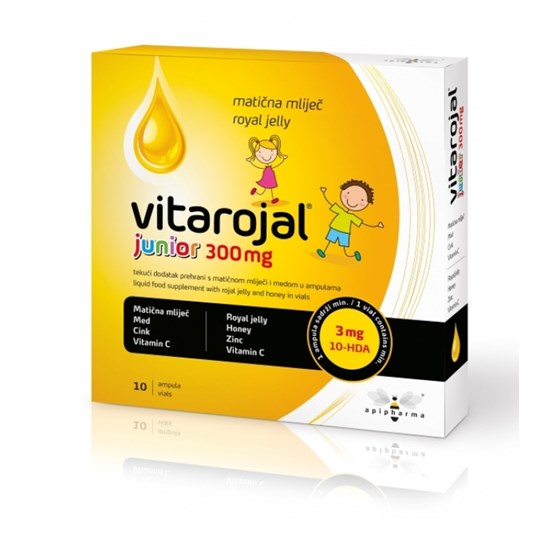 VITAROJAL JUNIOR 300 MG AMPULE S MATIČNOM MLIJEČI             